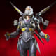 The first stage of Valkyrie's Prestige Skin, the Apex Interceptor, from the Neon Network Collection Event.